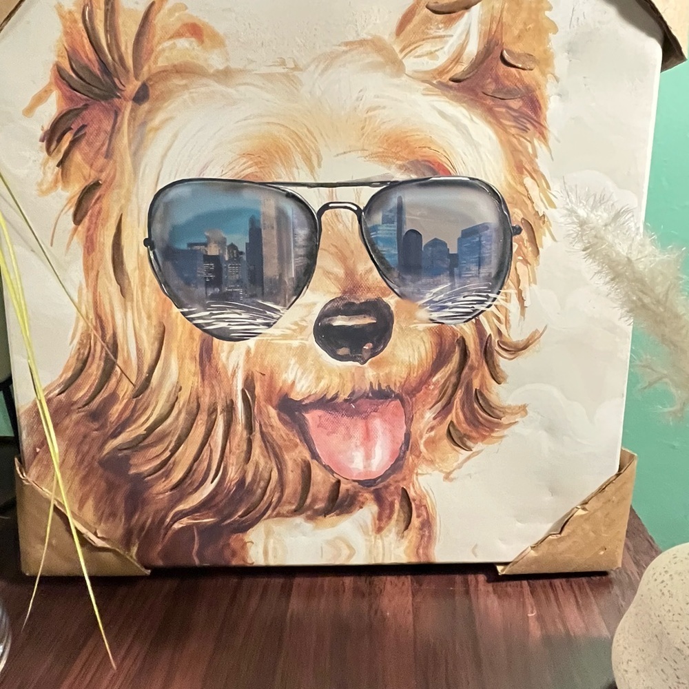 Stylish Dog with Sunglasses Art Painting, beutyfull - Picture 4 of 16